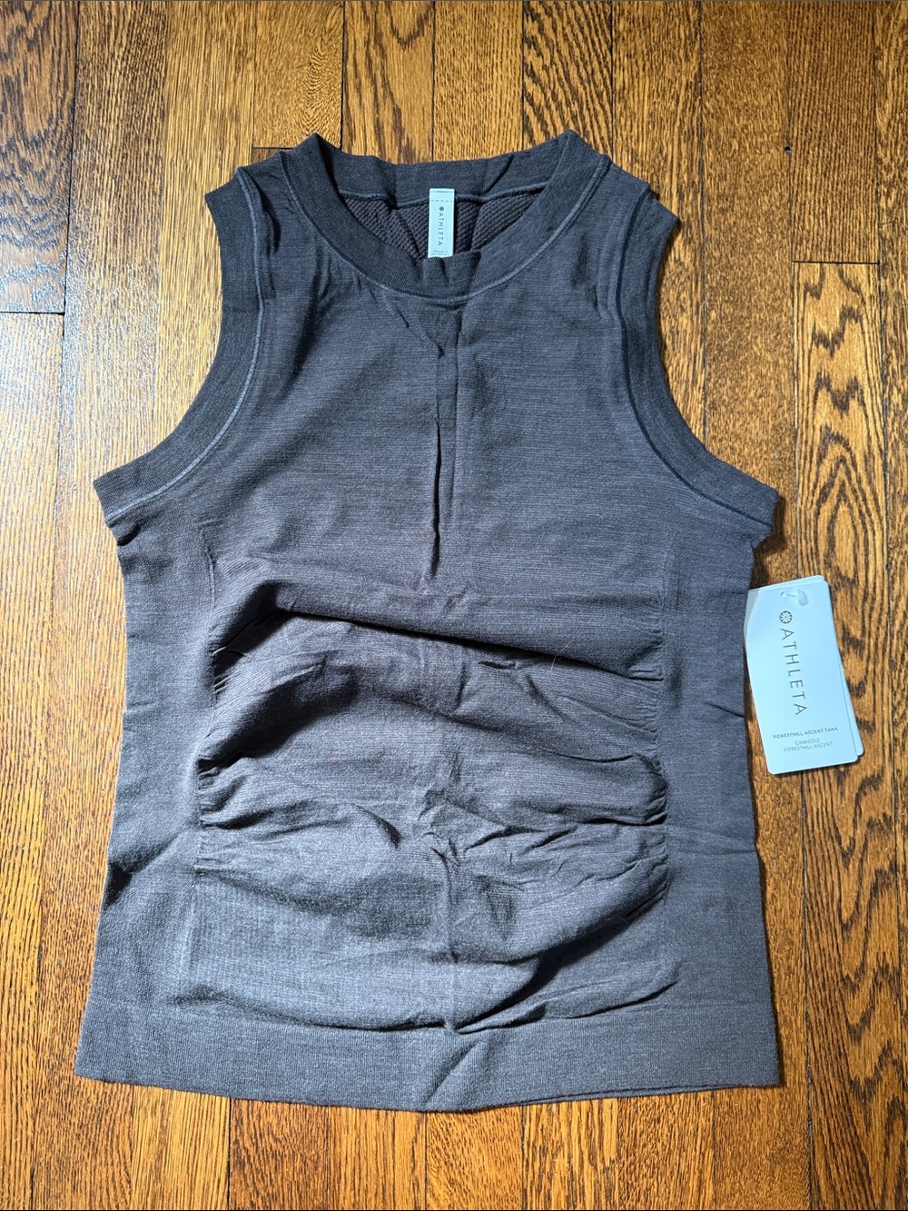Athleta Foresthill Ascent Tank, NWT, Medium, Dark Brown